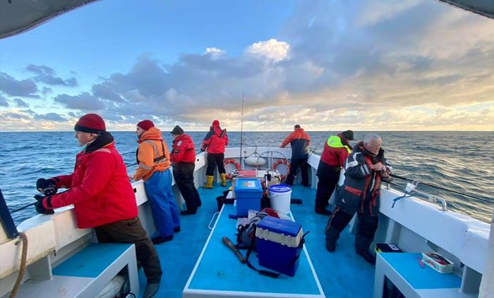 Fishing trips great for families, groups or individuals.  Rods, reels and tuition provided if required. 1 1/2 hour or 3 hours trips.  Mackerel, polloc